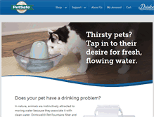 Tablet Screenshot of petfountain.com